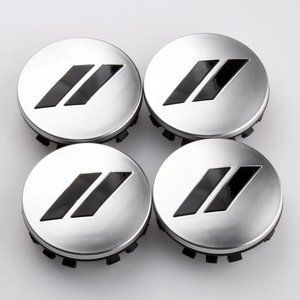 New 63MM 4 Pcs Black Silver SRT Wheel Center Caps Dodge Durango Charger …